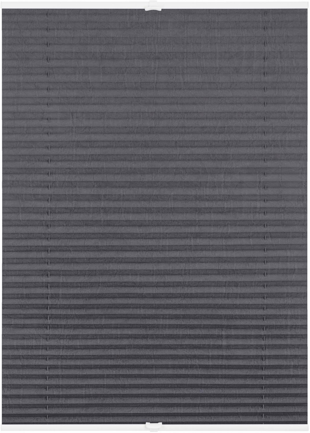 Lichtblick Plissee-Klemmfix Crush-Optics (90 x 130 cm) Grey