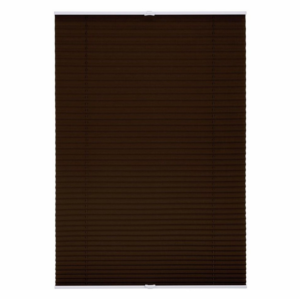 Lichtblick Plissee-Klemmfix Crush-Optics (90 x 130 cm) Brown
