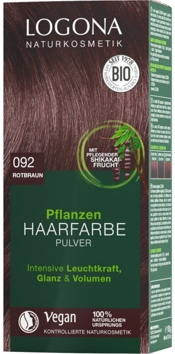 Logona Natural Hair Dye Powder redbrown (100 g)