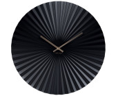 Karlsson Wanduhr Belt satin nickel Designer Uhr Wohnzimmer Quarz silber 40 cm 