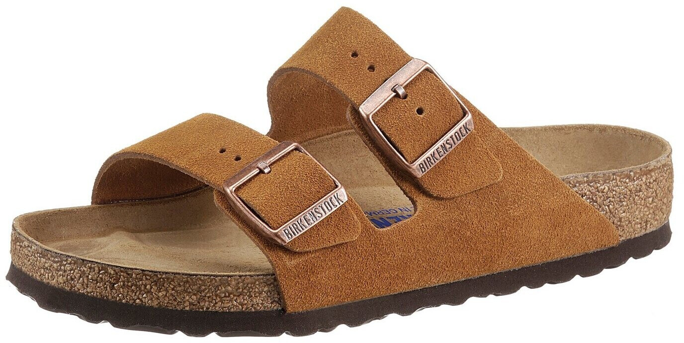birkenstock arizona soft bed suede