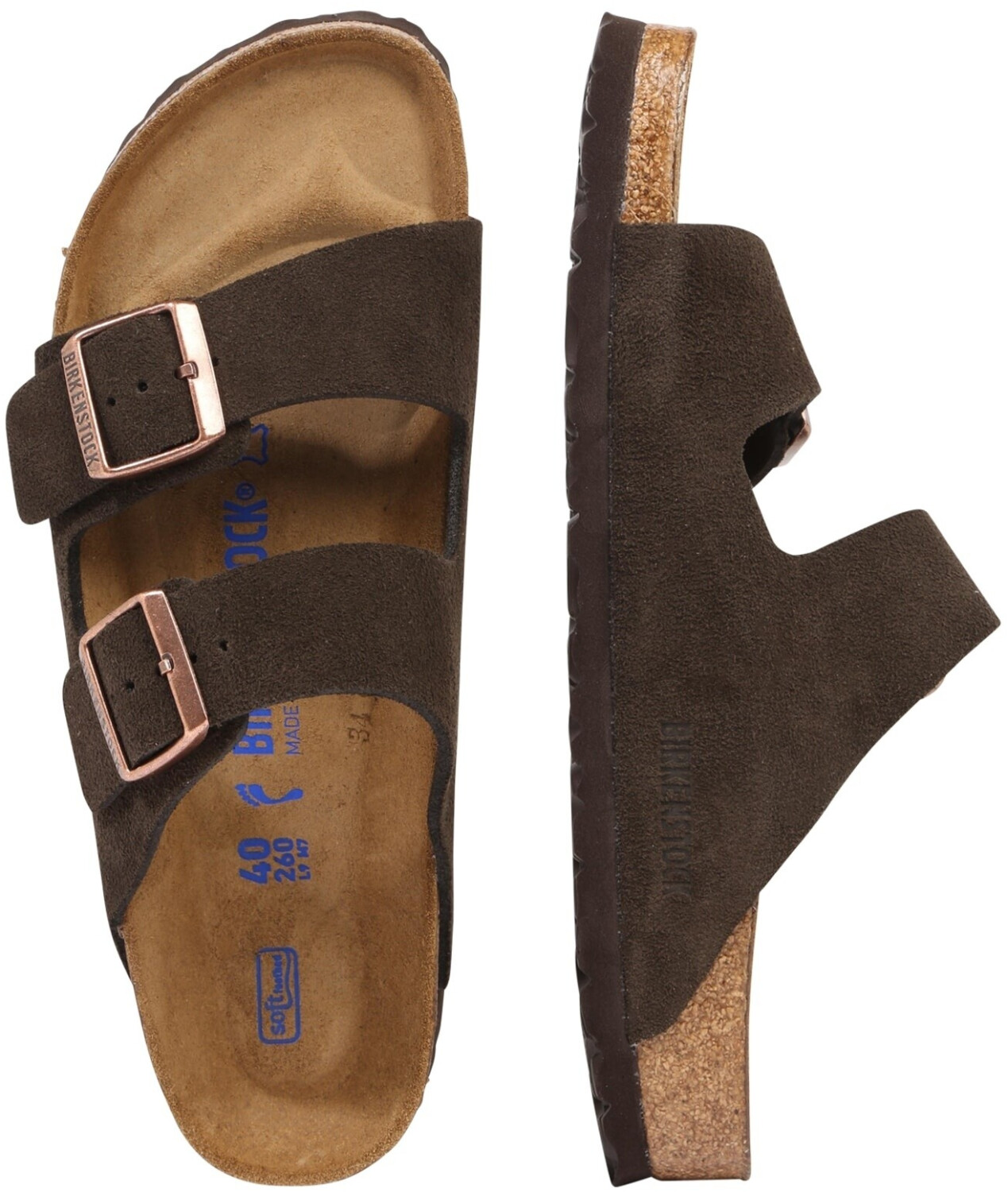 Buy Birkenstock Arizona Soft Footbed Suede Leather mocha regular from 81.00 Today Best Deals on idealo