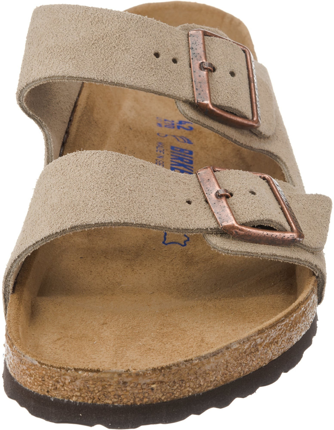 Birkenstock Taupe Beige Suede Leather Arizona Sandals