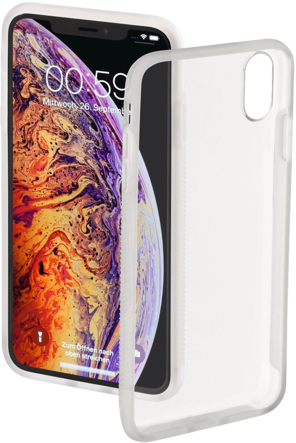 Hama Cover Frame (iPhone Xs Max) semi-transparent