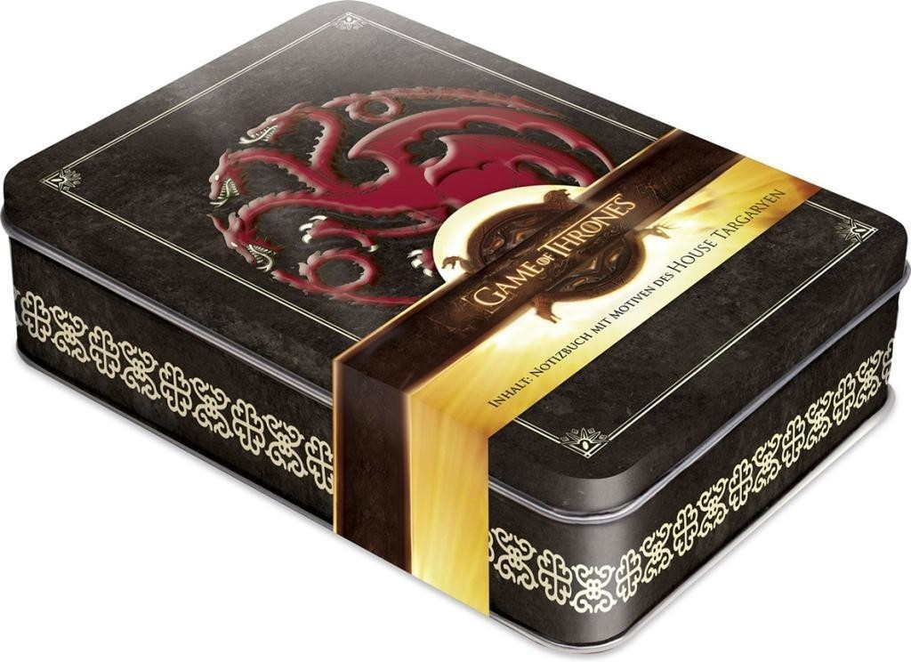 Naumann & Göbel Game of Thrones -Fire and Blood Tinket box including notebook  (House Targaryen)