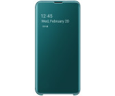 magnetisch Klapphülle aus Vegan Leder moex Flip Case für Samsung Galaxy S10e Hülle klappbar Schwarz 360 Grad Rundum Komplett-Schutz Handytasche mit vertikaler Klappe