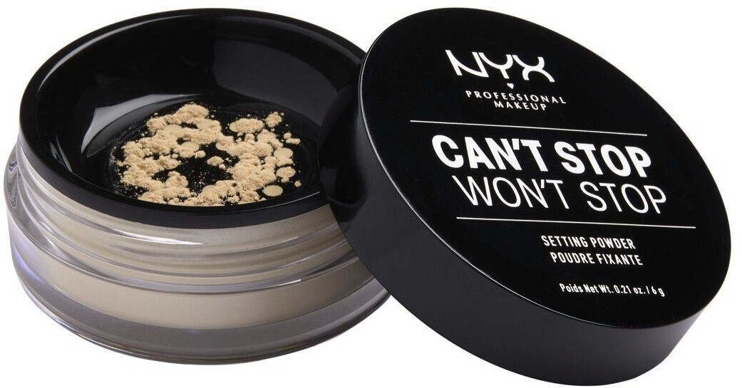 NYX Can't Stop Won't Stop Setting Powder 2 Light Medium (6,6g)