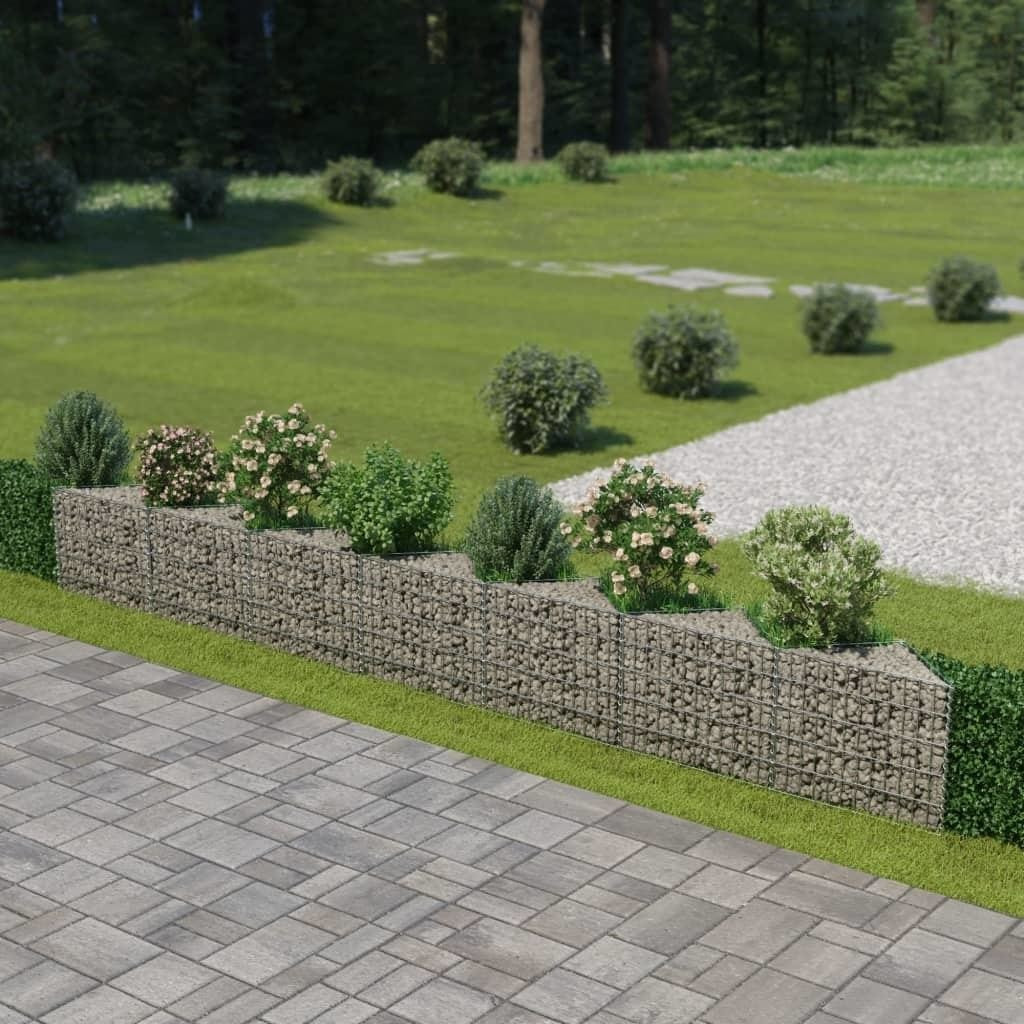 vidaXL Clôture en gabion 450 x 30 x 50 cm