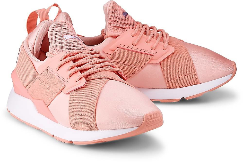 puma muse satin peach