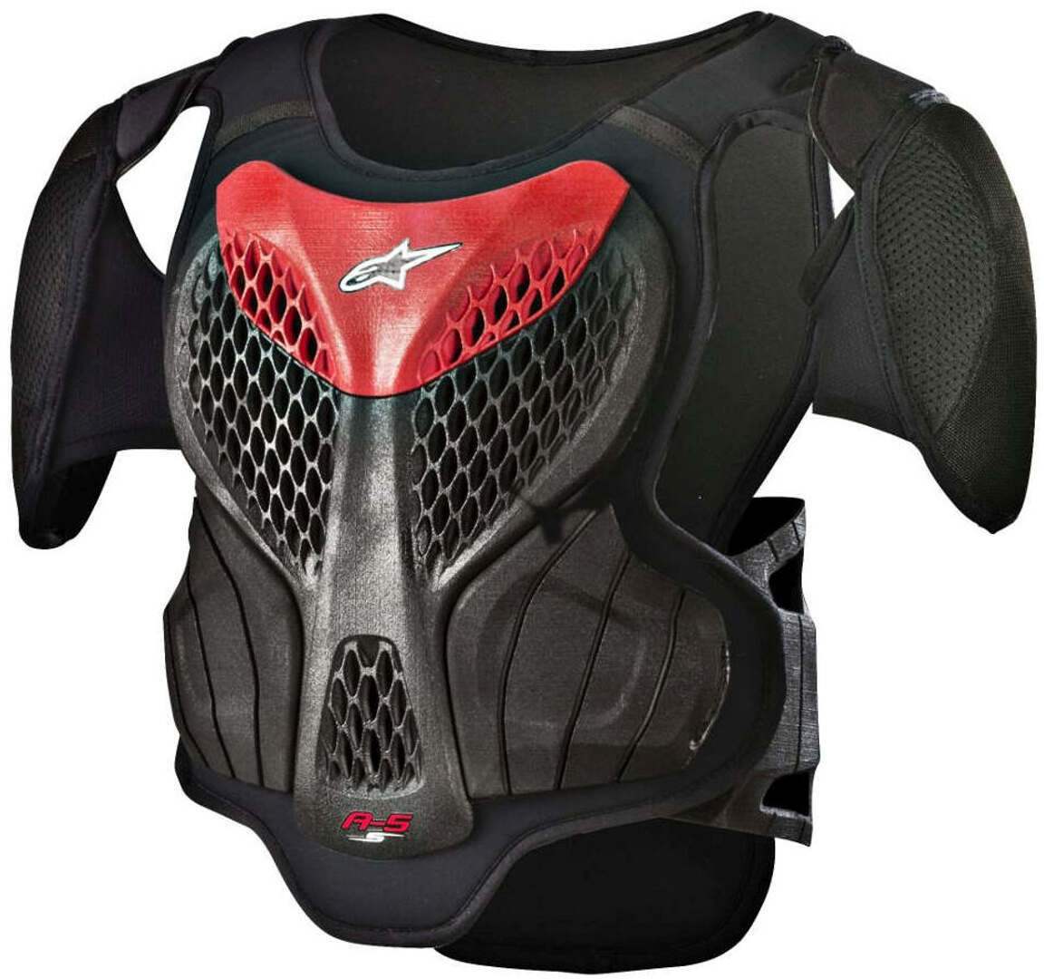 Photos - Motorcycle Clothing Alpinestars Kids Protector Vest A-5 S18 - Black/ Red 