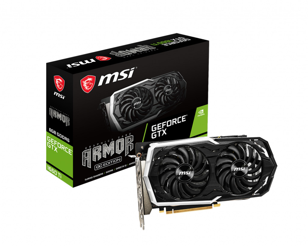 MSI GeForce GTX 1660 Ti Ar Mor OC 6 Go GDDR6