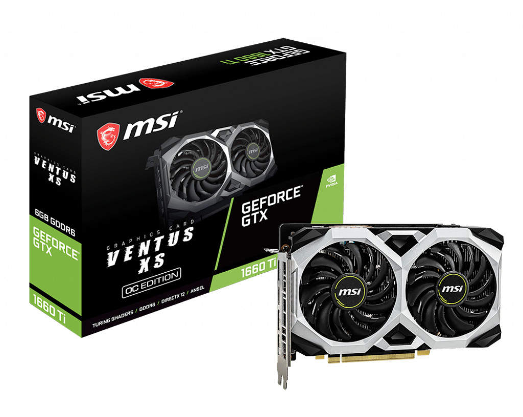 MSI GeForce GTX 1660 Ti Ventus XS OC 6 Go GDDR6