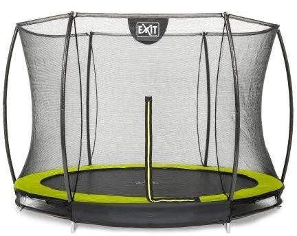 Photos - Trampoline Exit Toys  Toys Trampolin Silhouette Ground 244 cm with Safty Net lime 