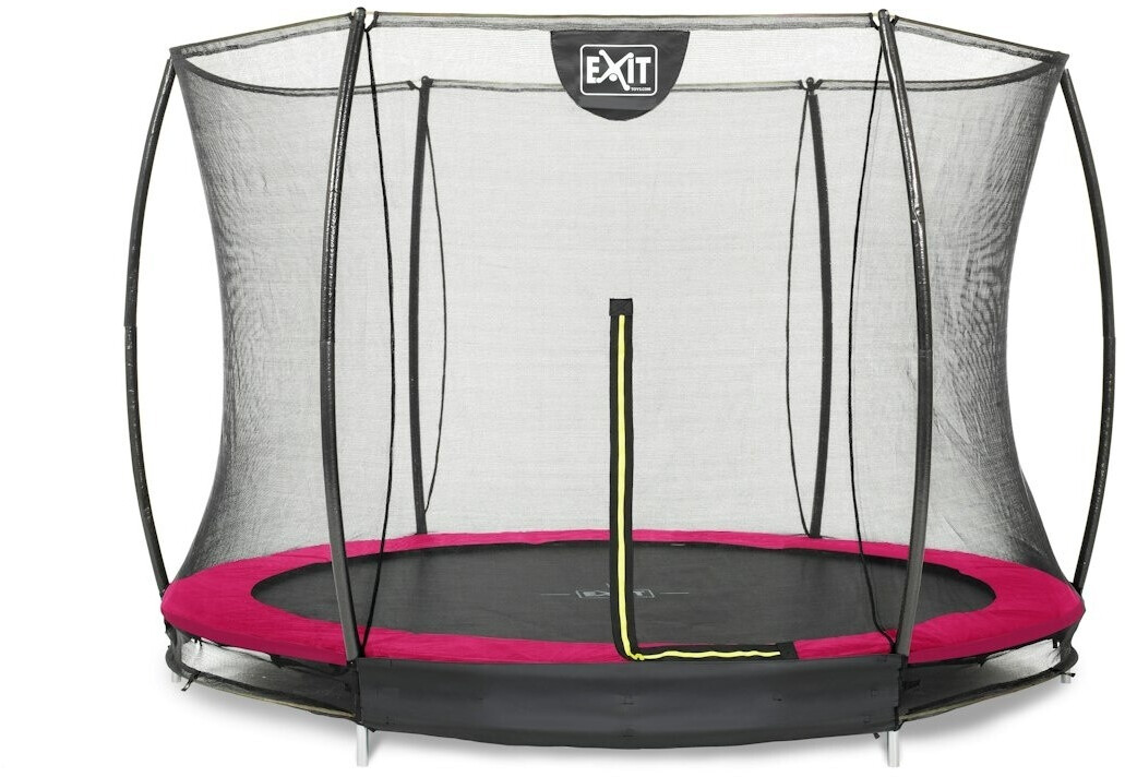 Exit Trampolin Silhouette Ground 244 cm with Safty Net pink