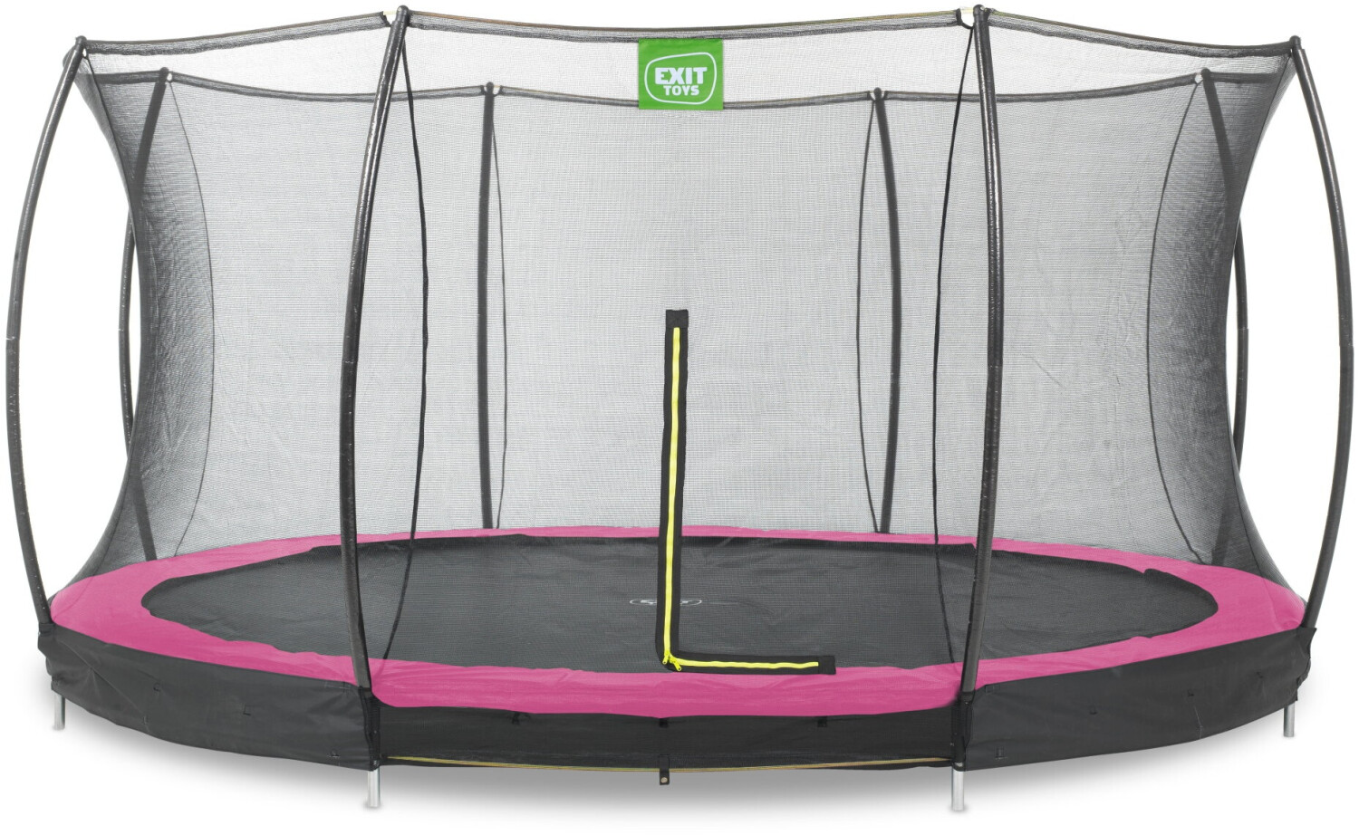 Exit Toys Silhouette Ground 427 cm avec filet de sécurité rose