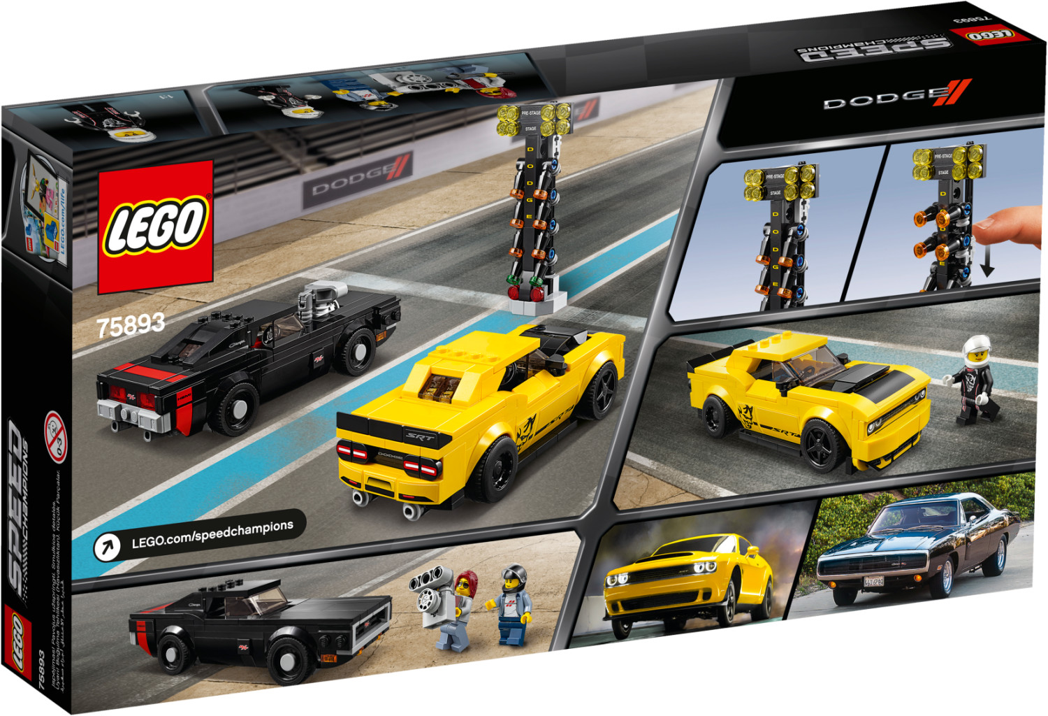 Buy LEGO Speed Champions 2018 Dodge Challenger SRT Demon and 1970 Dodge Charger R T 75893 from 51.99 Today Best Deals on idealo