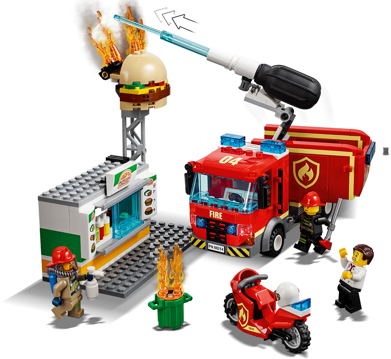 LEGO City L'Intervention de l'hélicoptère des Pompiers : Chez