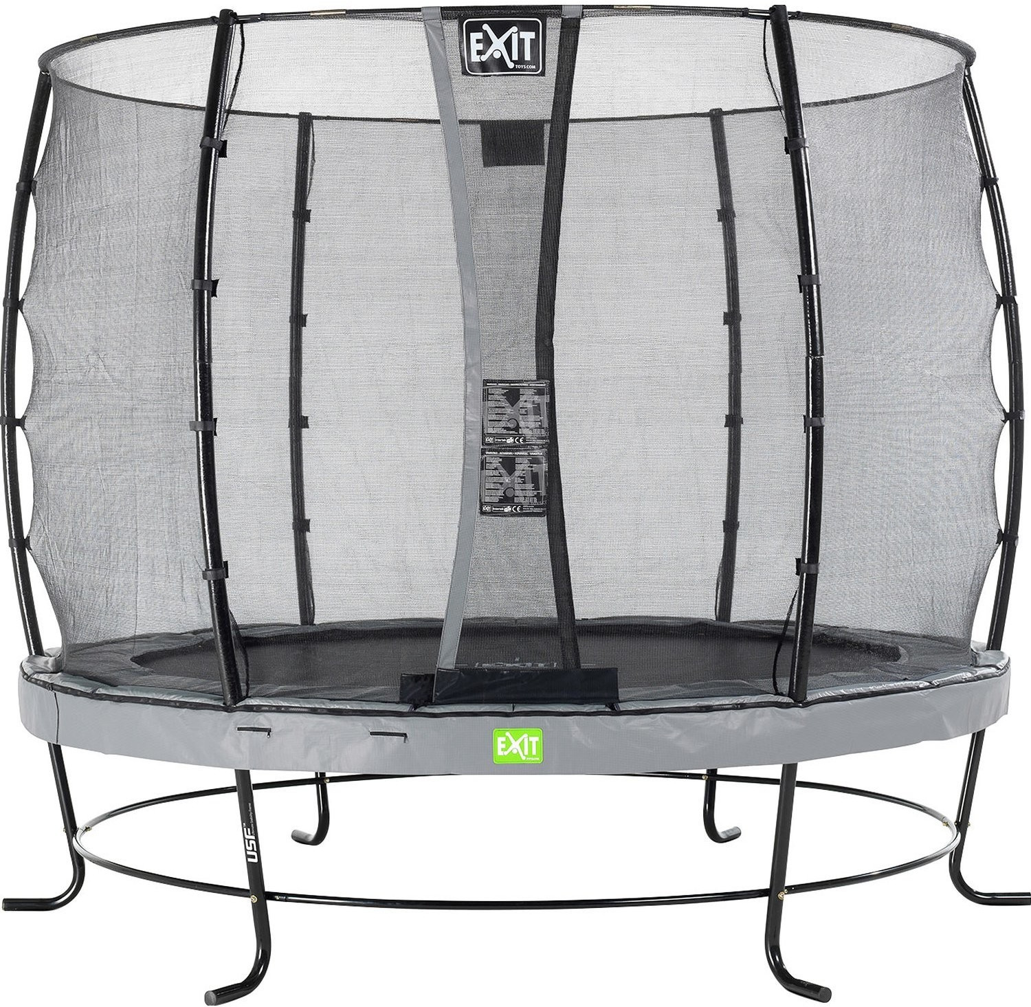 Exit Toys Trampolin Elegant 305 cm with Economy Safty Net grey