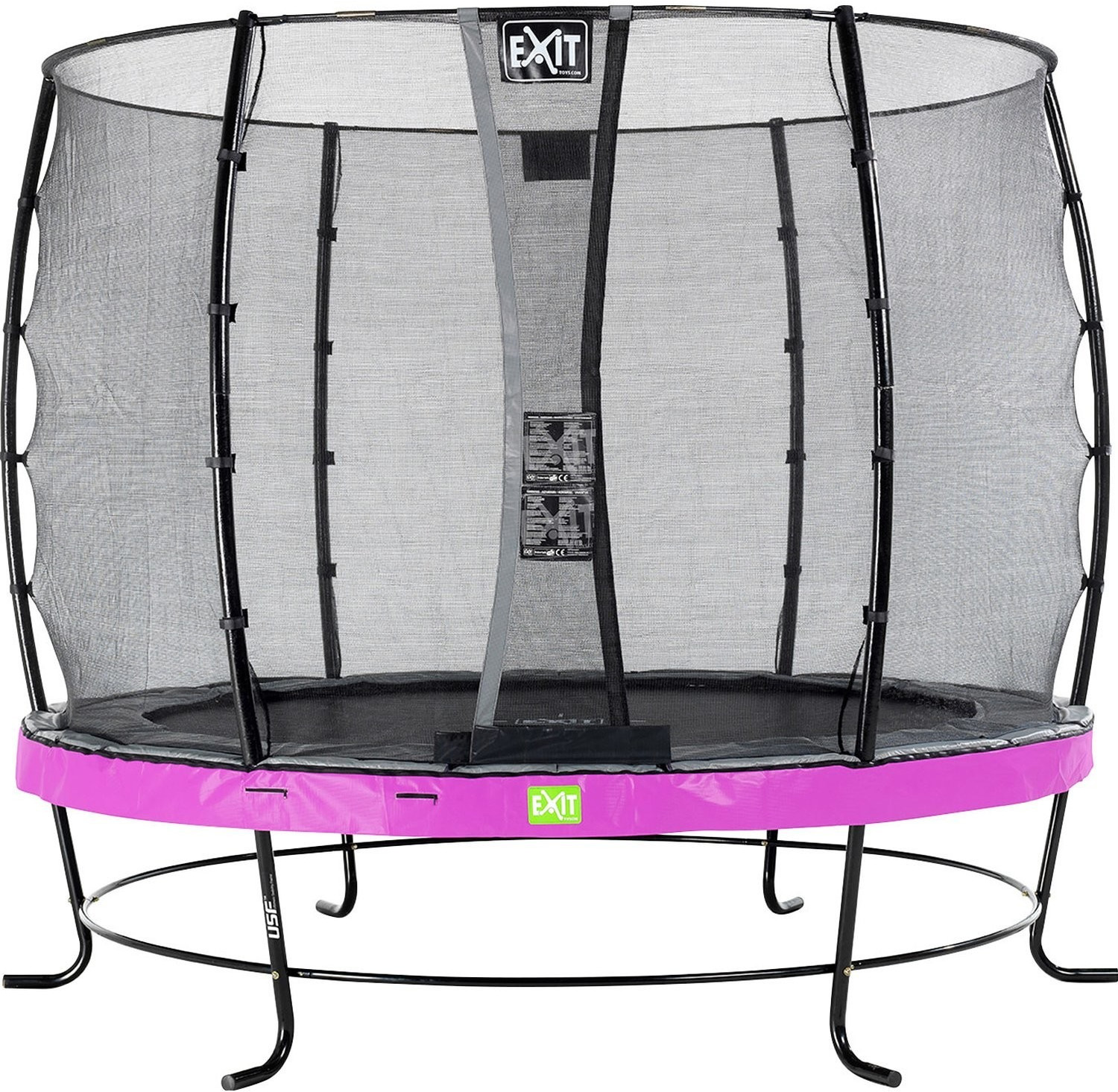 Exit Toys Trampolin Elegant 305 cm with Economy Safty Net purple