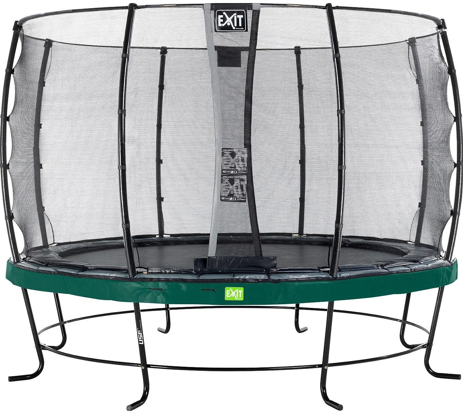 Exit Trampolin Elegant 366 cm with Economy Safty Net green