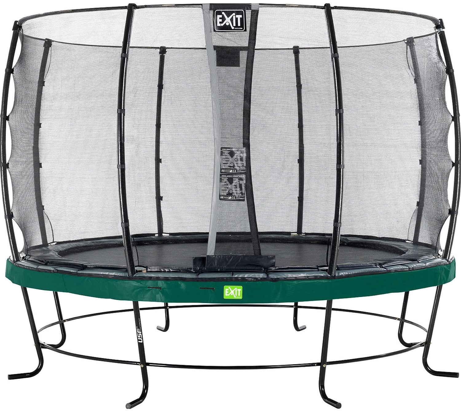 Exit Trampolin Elegant 427 cm with  Economy Safty Net green