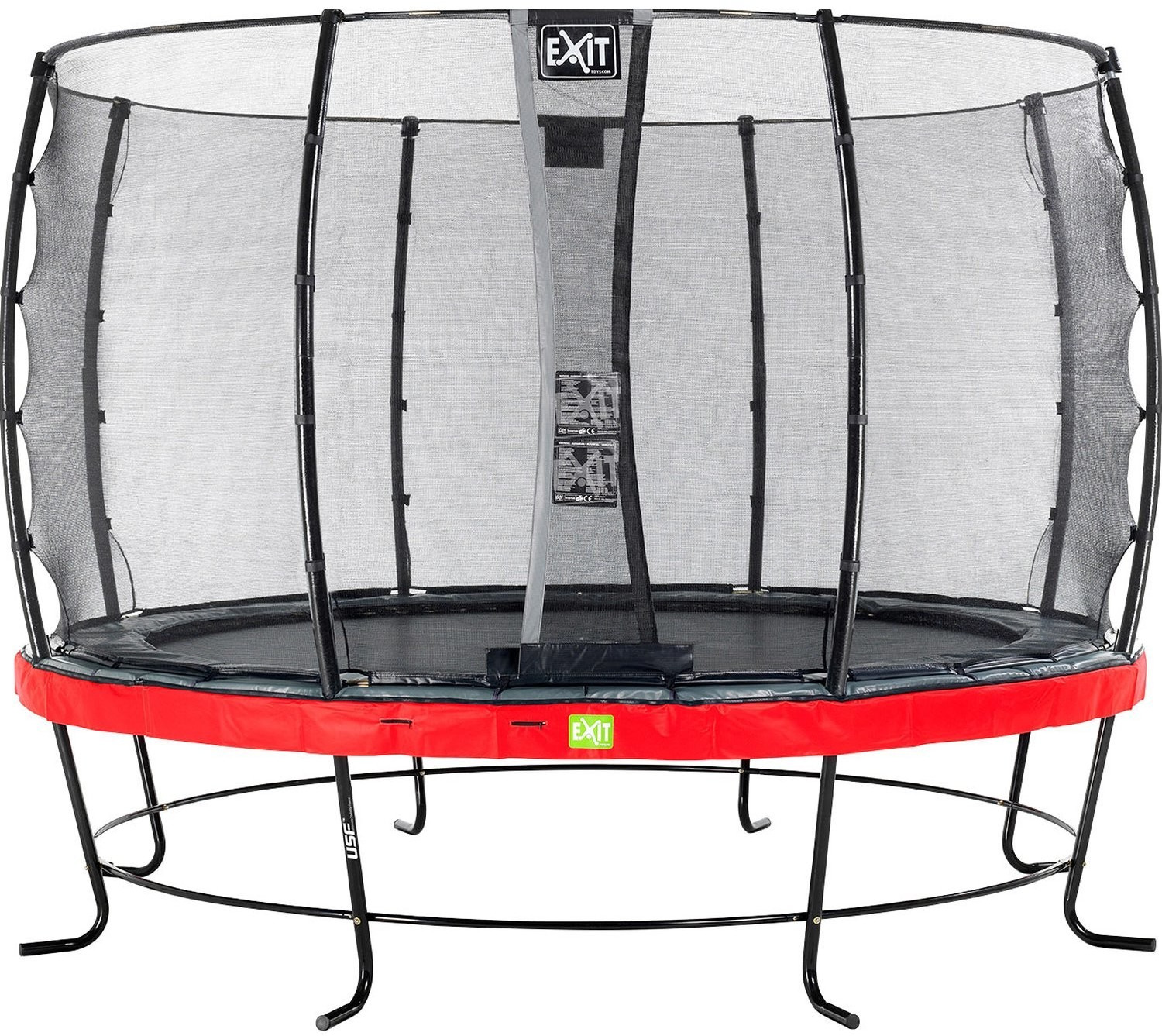 Exit Trampolin Elegant 427 cm with  Economy Safty Net red