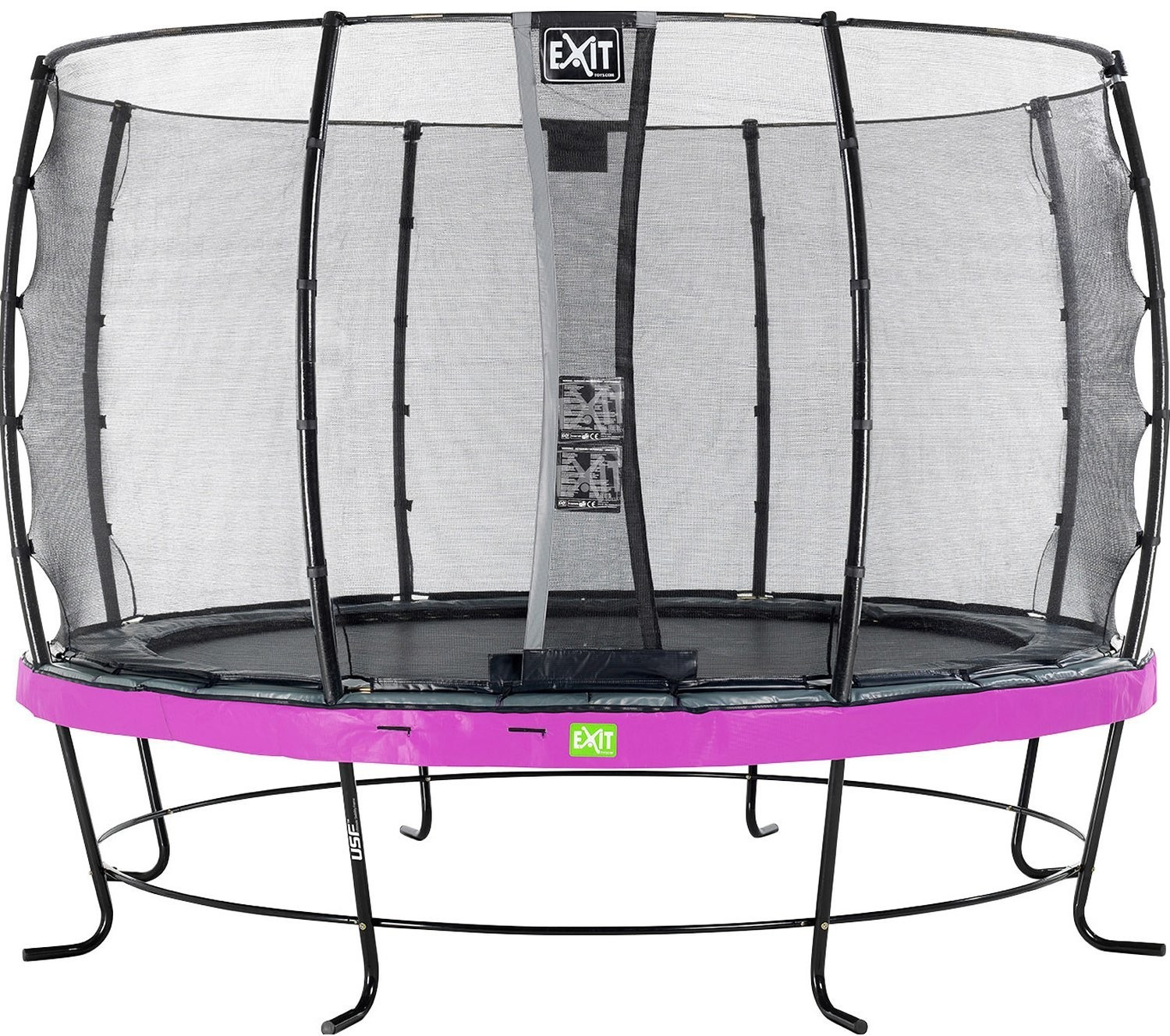 Exit Trampolin Elegant 427 cm with  Economy Safty Net purple