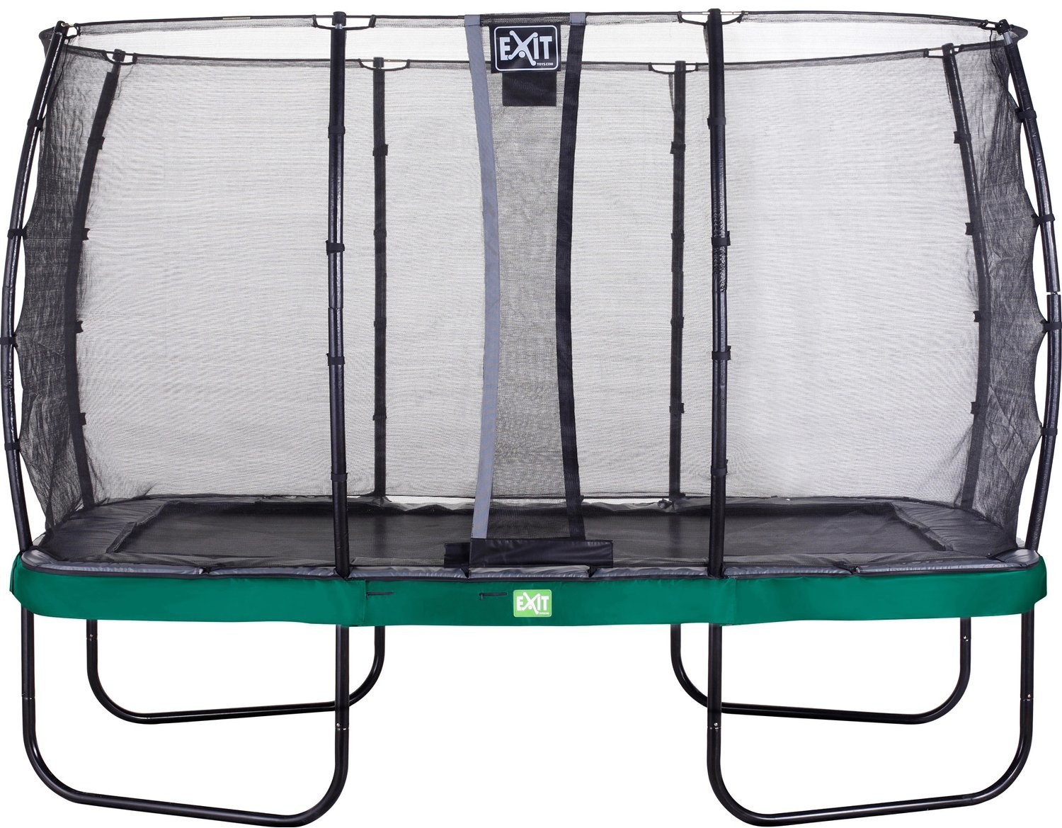 Exit Trampolin Elegant 214x366 cm with Economy Safty Net green