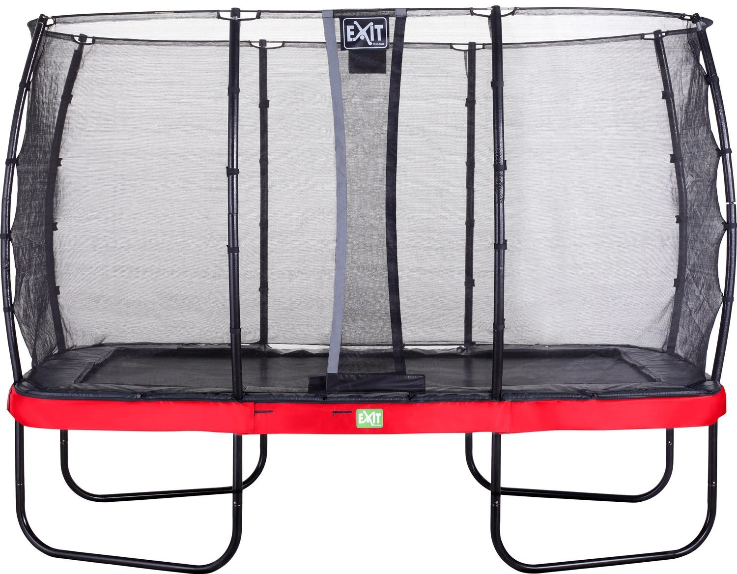 Exit Trampolin Elegant 214x366 cm with Economy Safty Net red