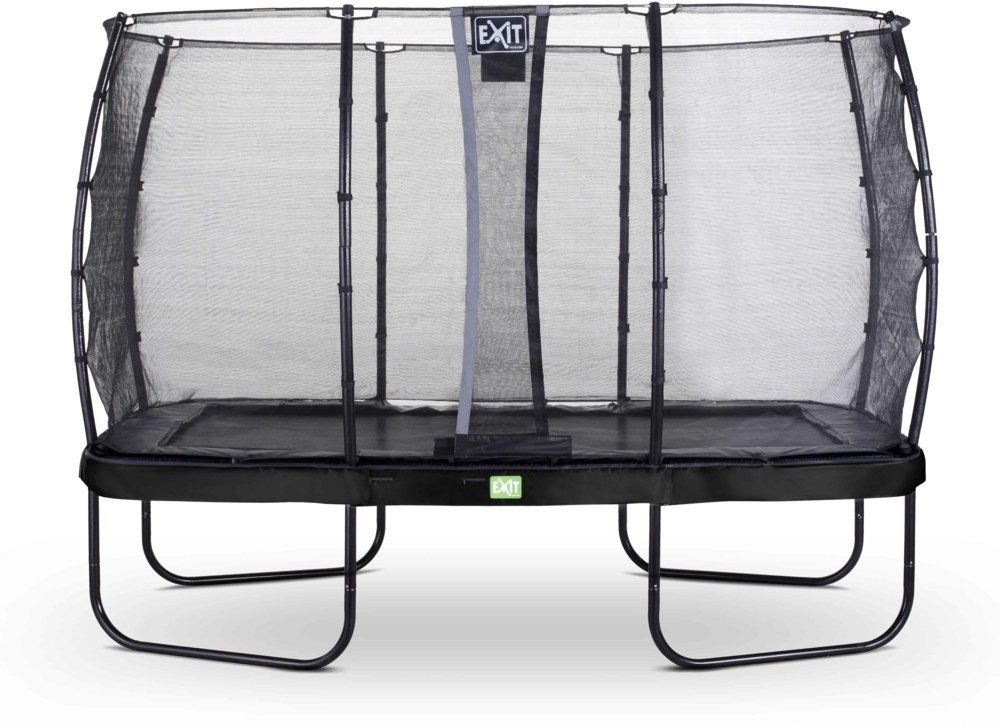 Exit Toys Trampolin Elegant 244x427 cm with Economy Safty Net black