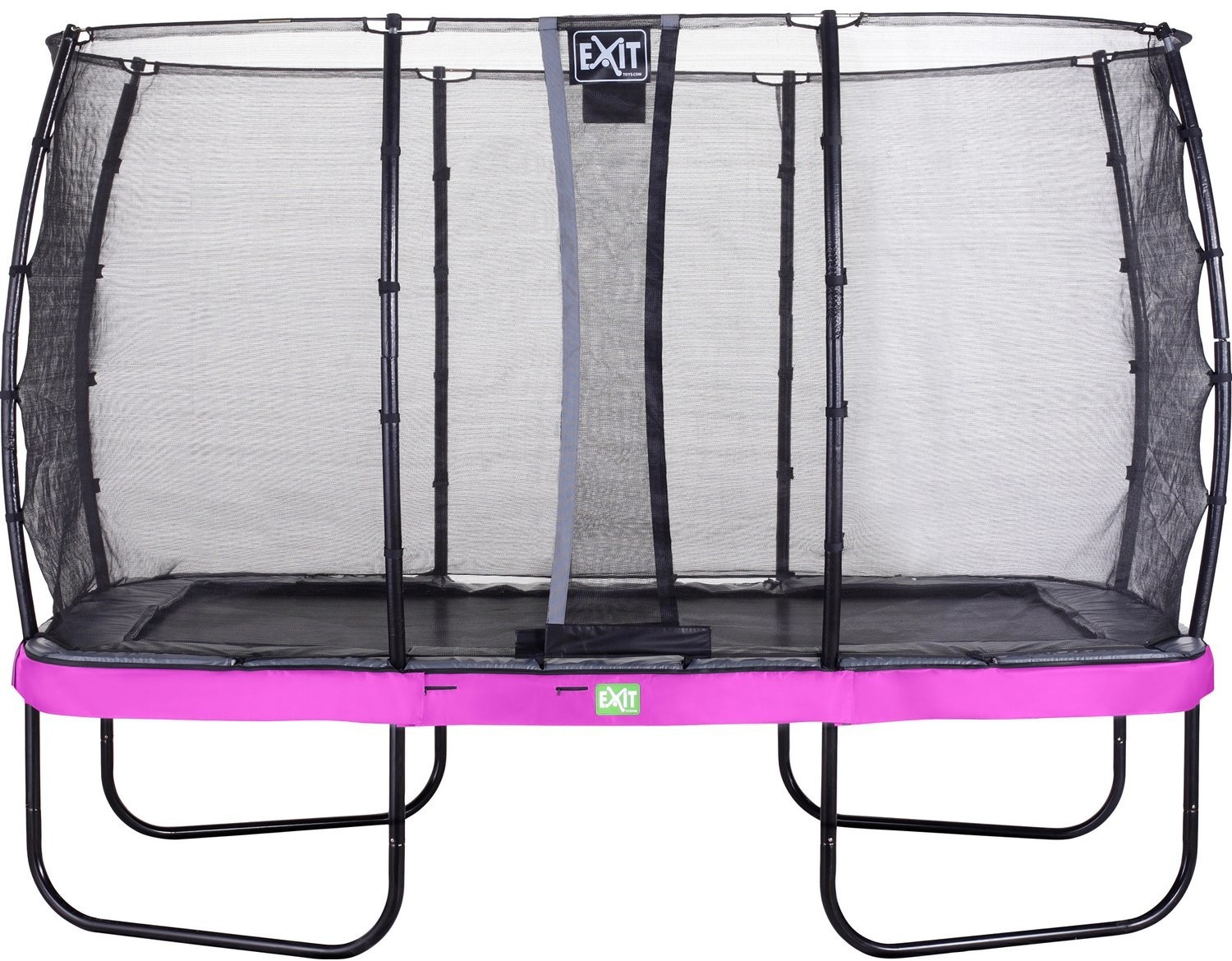 Exit Toys Trampolin Elegant 244x427 cm with Economy Safty Net purple