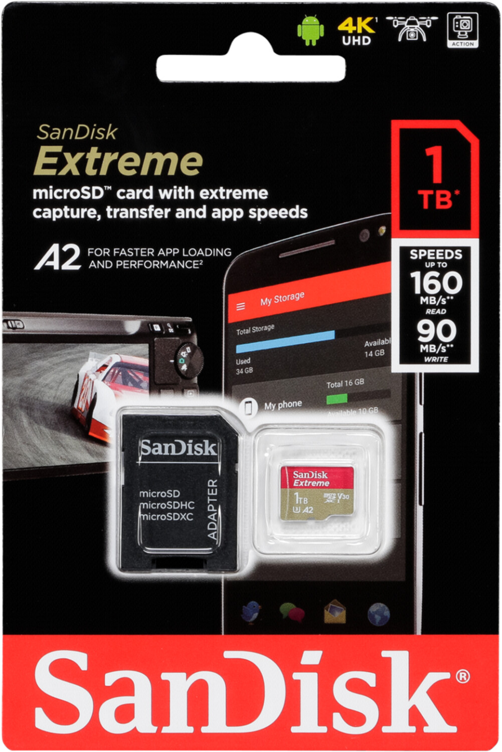 SOLDES 2024 : SanDisk Extreme - Carte mémoire flash - 64 Go - A2