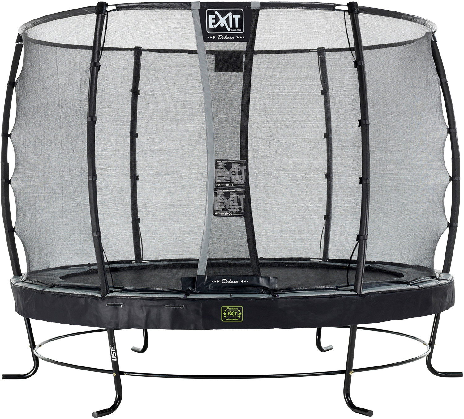 Exit Trampolin Elegant Premium 305 cm with Deluxe Safty Net black