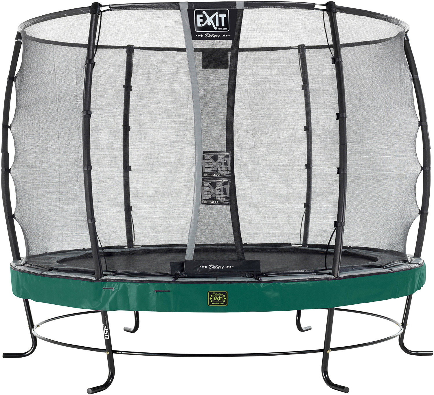 Exit Trampolin Elegant Premium 305 cm with Deluxe Safty Net green