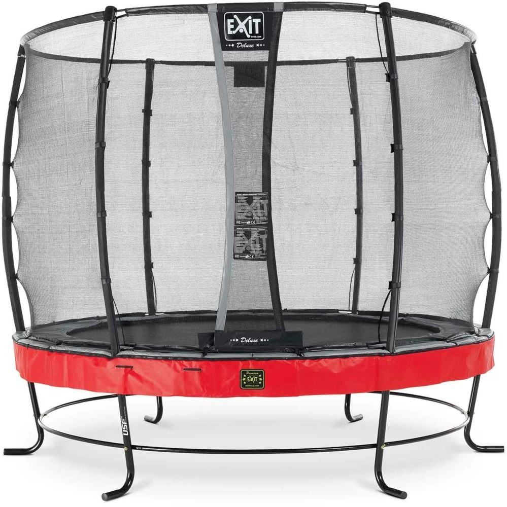 Exit Trampolin Elegant Premium 305 cm with Deluxe Safty Net red