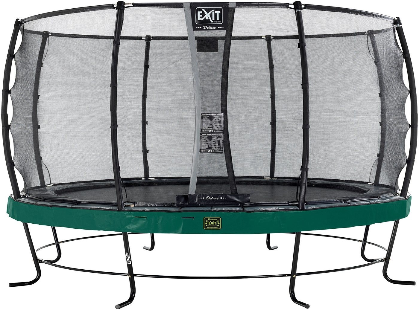 Exit Trampolin Elegant Premium 427 cm with Deluxe Safty Net green