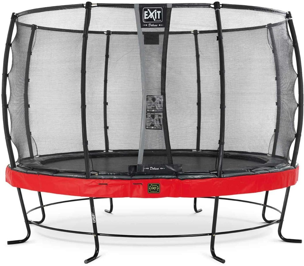 Exit Trampolin Elegant Premium 427 cm with Deluxe Safty Net red