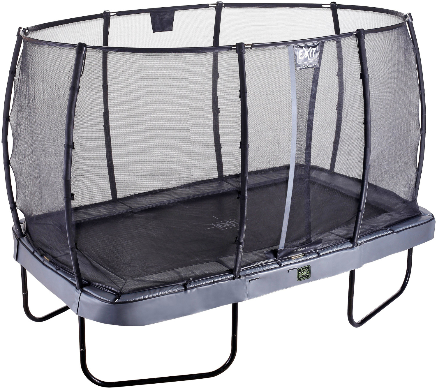 Exit Trampolin Elegant Premium 214x366 cm with Deluxe Safty Net grey