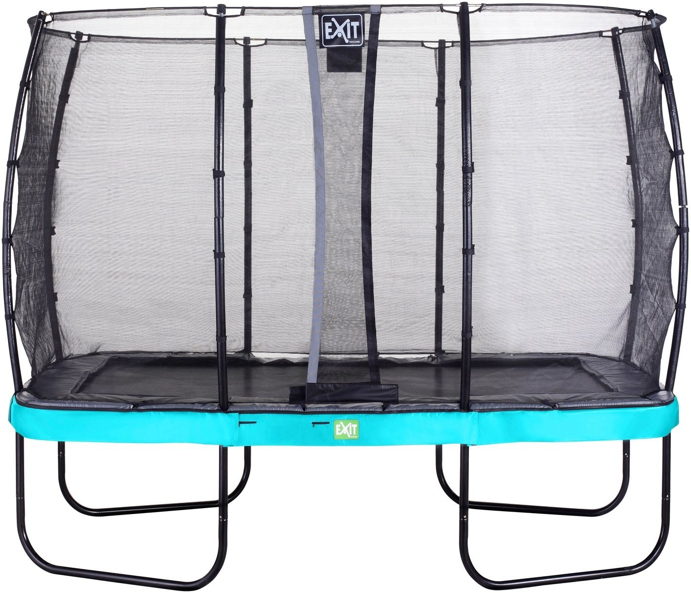 Exit Trampolin Elegant Premium 214x366 cm with Deluxe Safty Net blue
