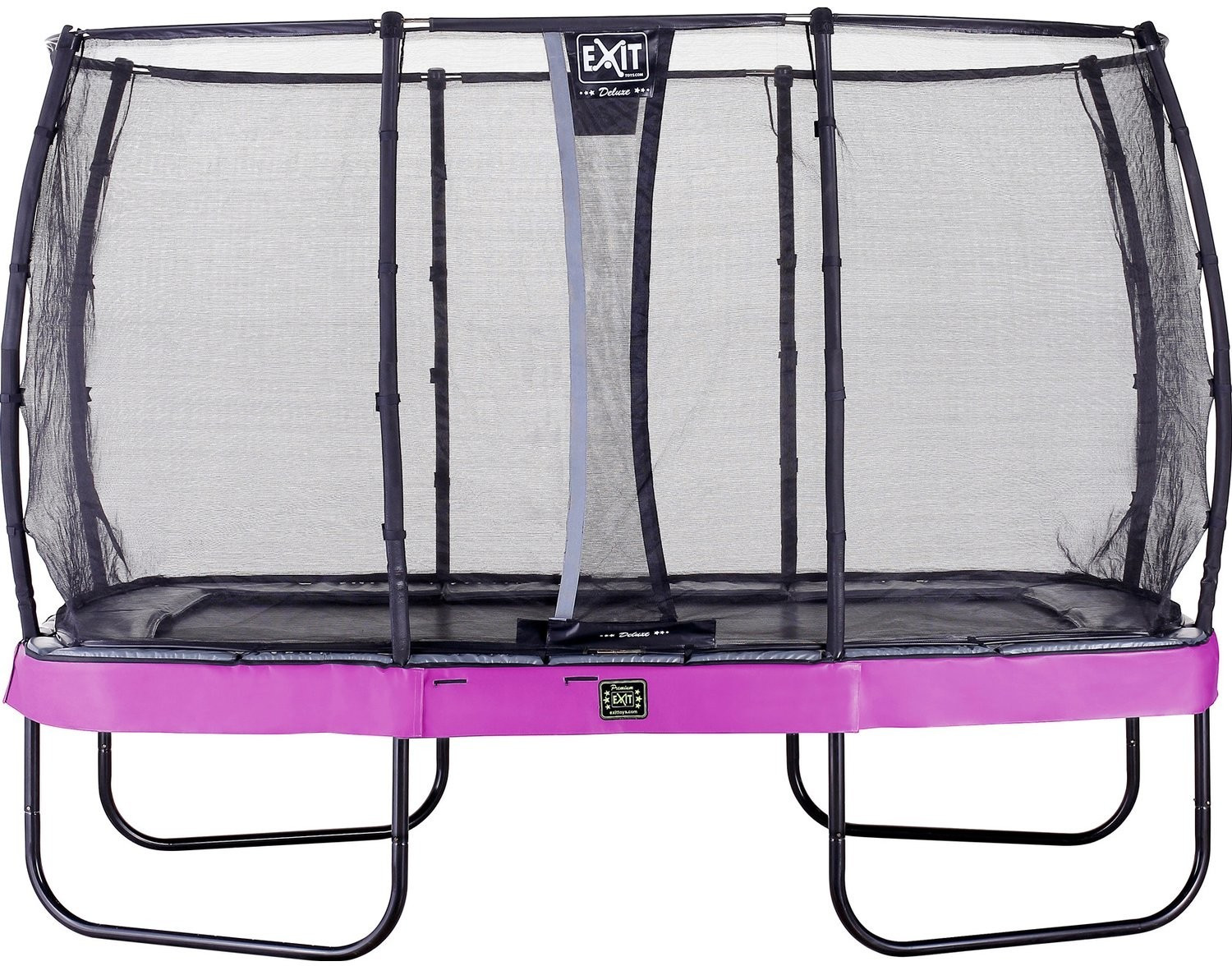 Exit Trampolin Elegant Premium 214x366 cm with Deluxe Safty Net purple