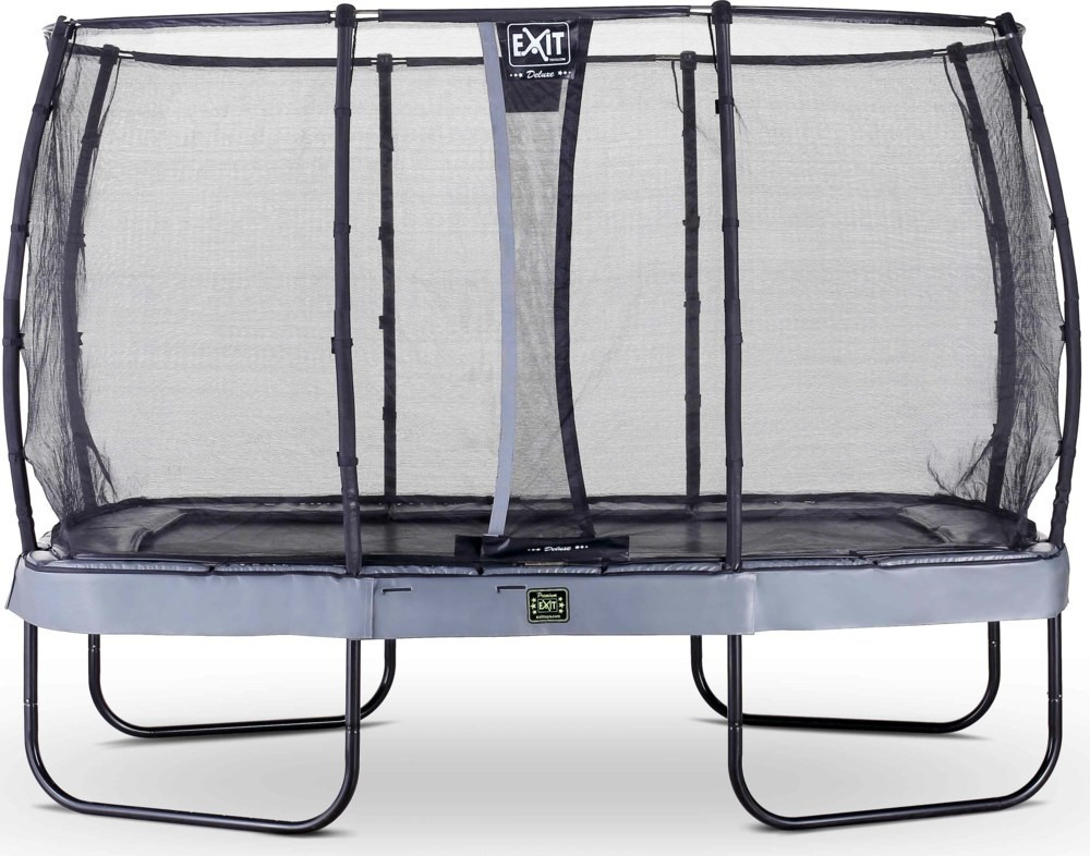 Exit Trampolin Elegant Premium 244x427 cm with Deluxe Safty Net grey