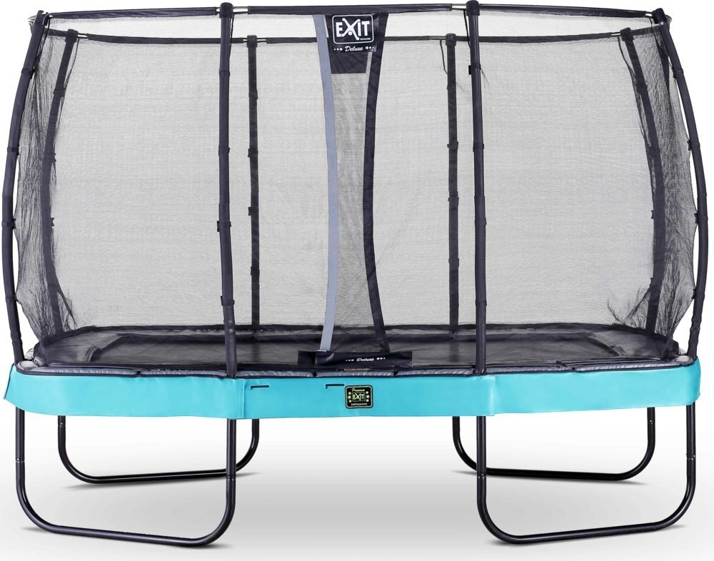 Exit Trampolin Elegant Premium 244x427 cm with Deluxe Safty Net blue