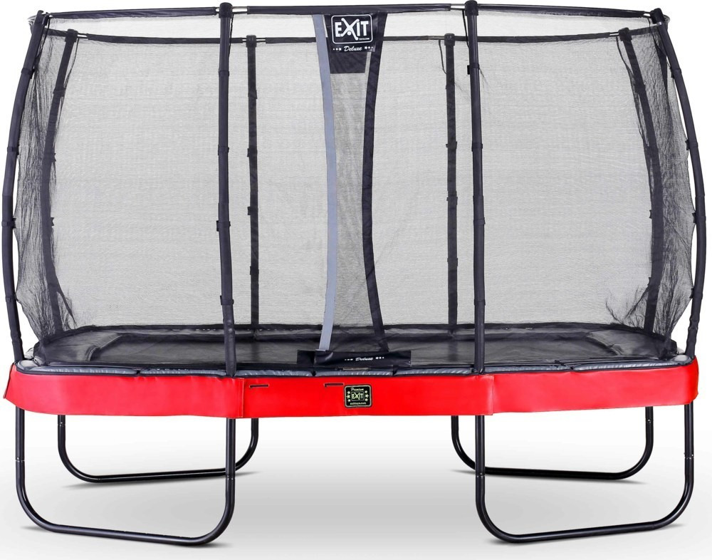 Exit Trampolin Elegant Premium 244x427 cm with Deluxe Safty Net red