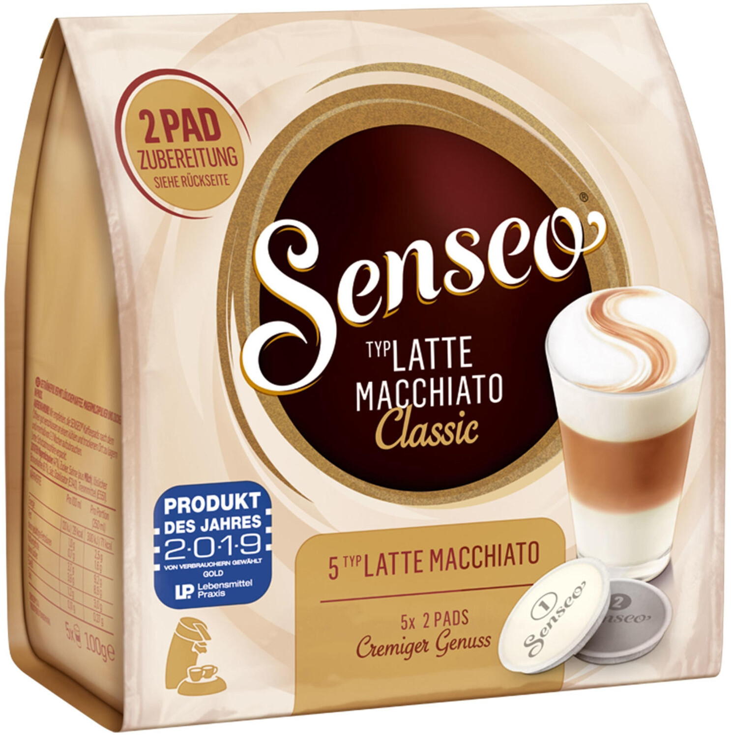 Douwe Egberts Senseo Latte Macchiato Classic 10 Pads (5 Port.) ab 2,99