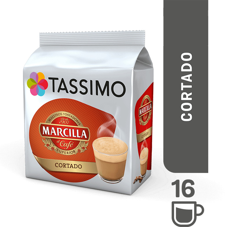 Tassimo Marcilla Cortado (16 cápsulas) desde 5,99 €