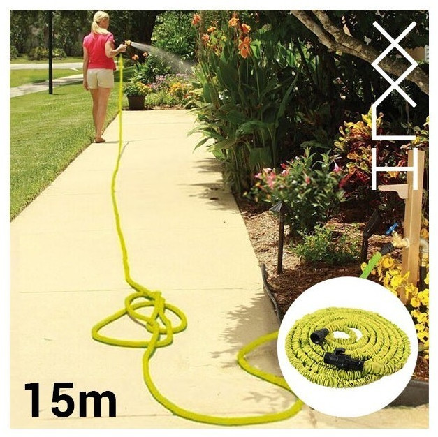InnovaGoods Tuyau d'arrosage extensible 15 m