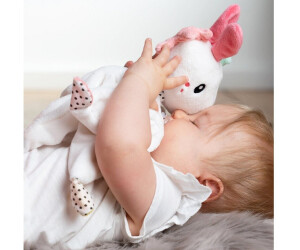 FEHN Baby Schmusetuch Einhorn Schnuffel Kuscheltuch Aiko & Yuki Einschlafhilfe