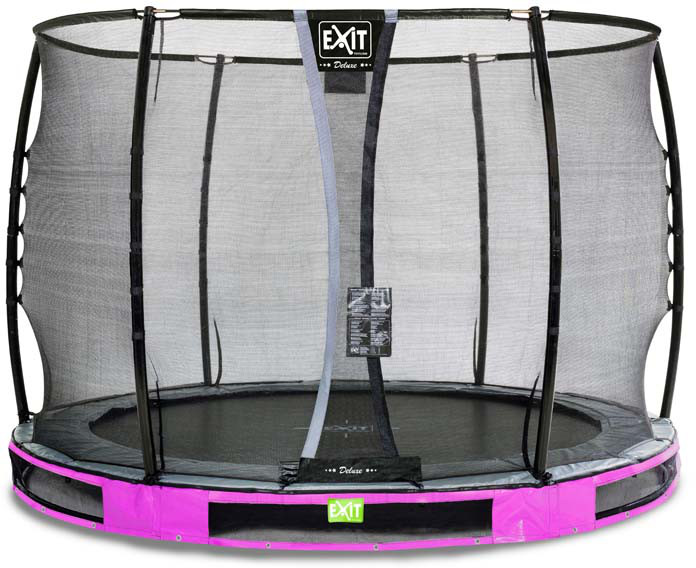 Exit Trampolin Elegant Premium Inground 305 cm with Deluxe Safty Net purple