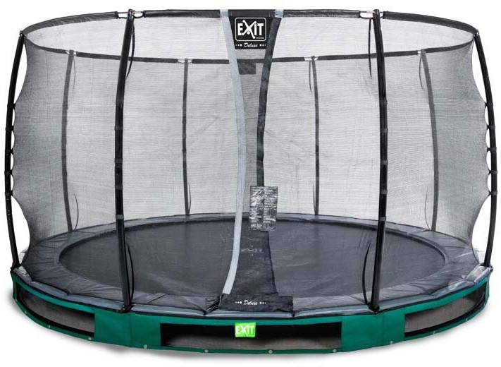 Exit Trampolin Elegant Premium Inground 366 cm with  Deluxe Safty Net green