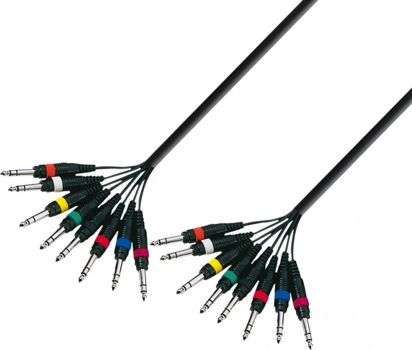 Adam Hall K3 L8 VV 0300 Multicore 8 x 6,3 mm stereo